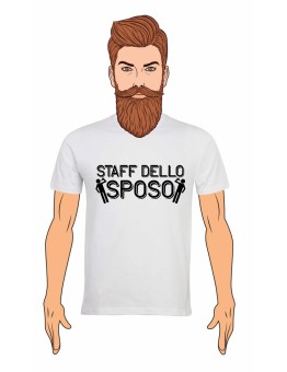 T-Shirt Uomo STAFF DELLO SPOSO